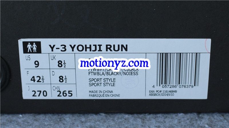 Real Boost Adidas Y3 YOHJI RUN White